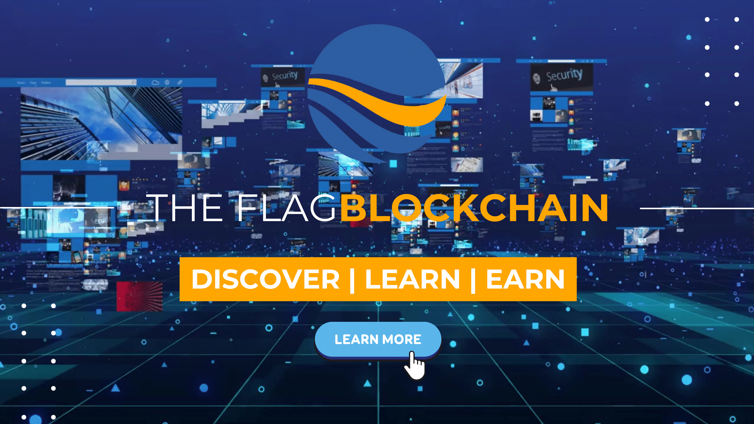 Flag Blockchain Banner Ad